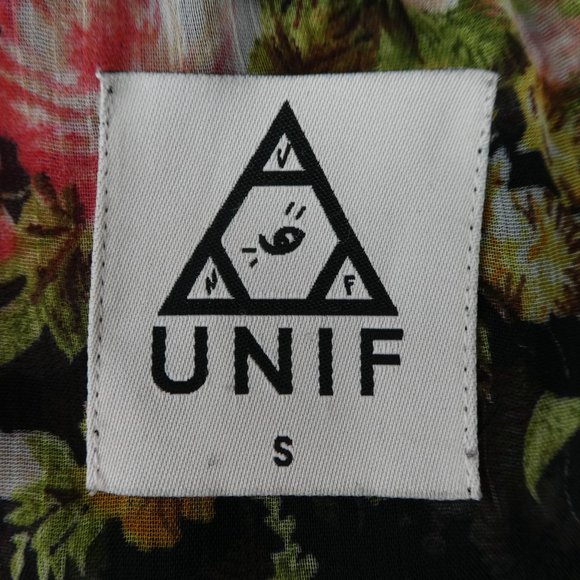 UNIF Ruffle Cami Tank Top Dress Veil Chiffon Floral High Low Long Feminine S - Picture 6 of 9